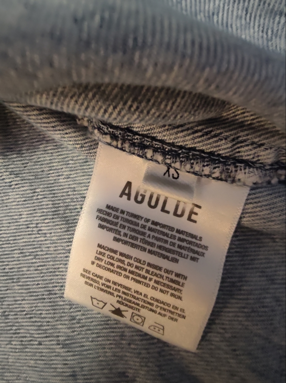 AGOLDE Rona Box Cropped Denim Shirt, size XS - Picture 12 of 16